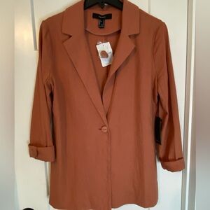 Oversized linen blazer - small